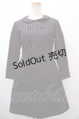 Fi.n.t / GIGIストライプワンピース F パープル Y-25-01-22-154-CA-OP-SZ-ZT442