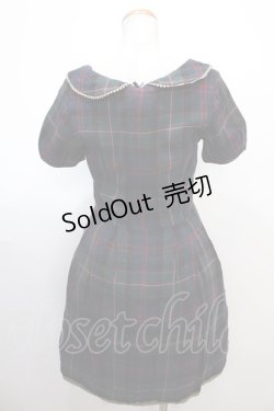 画像2: Jane Marple / オリジナルタータンのミニワンピース M グリーン Y-25-01-22-157-JM-OP-SZ-ZY