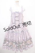 metamorphose / 【プラスサイズ】Happy Sewing Timeフリルジャンパースカート 2 ラベンダー Y-25-01-22-161-ME-OP-SZ-ZY