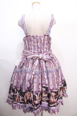 画像2: metamorphose / 【プラスサイズ】Happy Sewing Timeフリルジャンパースカート 2 ラベンダー Y-25-01-22-161-ME-OP-SZ-ZY