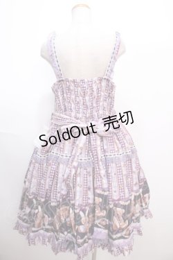 画像2: metamorphose / 【プラスサイズ】Happy Sewing Timeフリルジャンパースカート 2 ラベンダー Y-25-01-22-161-ME-OP-SZ-ZY