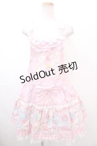Angelic Pretty / MELODY TOYSサロペット  ピンク Y-25-01-22-165-AP-OP-SZ-ZY