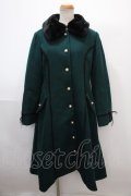 axes femme / ファー襟フィッシュテールコート M グリーン Y-25-01-22-178-AX-CO-SZ-ZT-C062
