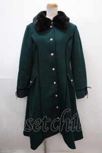 axes femme / ファー襟フィッシュテールコート M グリーン Y-25-01-22-178-AX-CO-SZ-ZT-C062