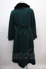 画像2: 【SALE】axes femme / ファー襟フィッシュテールコート M グリーン Y-25-01-22-178-AX-CO-SZ-ZTC062 (2)