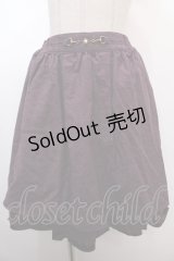 axes femme / サテンフリルジャガードスカート  パープル Y-25-01-22-200-AX-SK-SZ-ZI
