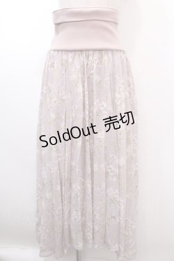 画像1: axes femme / 花柄2WAYスカート M アワピンク Y-25-01-22-209-AX-SK-SZ-ZI