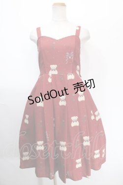 画像1: axes femme kawaii / プレゼントベアージャンスカ M ワイン Y-25-01-23-088-AX-OP-SZ-ZH