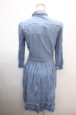 画像2: 【SALE】axes femme / フレアシャツワンピース  ブルー Y-25-01-23-102-AX-OP-AS-ZT146 (2)