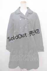 MILK / フリルトレンチコート  ネイビー Y-25-01-23-105-ML-CO-SZ-ZY