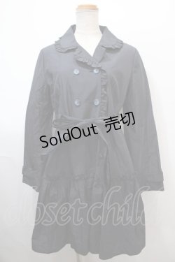画像1: MILK / フリルトレンチコート  ネイビー Y-25-01-23-105-ML-CO-SZ-ZY