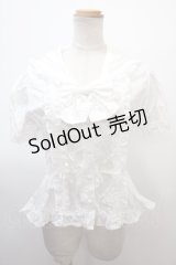 Cornet / セーラー襟半袖&長袖ブラウス  白 Y-25-01-23-015-LO-BL-SZ-ZY