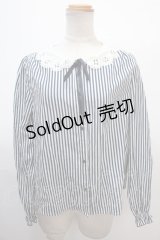 F i.n.t / キャンディースリーブブラウス F ネイビー Y-25-01-23-024-CA-BL-SZ-ZY