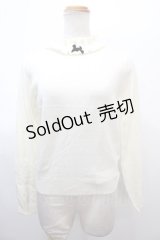 Ank Rouge / ミニリボンハイネックニットトップス M アイボリー Y-25-01-23-029-CA-BL-SZ-ZT191