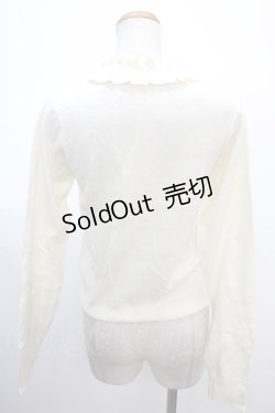 画像2: Ank Rouge / ミニリボンハイネックニットトップス M アイボリー Y-25-01-23-029-CA-BL-SZ-ZT191