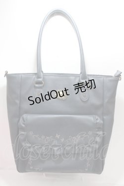 画像1: 【SALE】axes femme / 縦型ポケット付きA4トートバッグ  紺 Y-25-01-30-049-AX-BG-SZ-ZT-K026