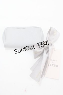 画像2: Maison de FLEUR / イニシャルネームスタンプケース  サックス Y-25-01-30-008-LO-ZA-AS-ZY