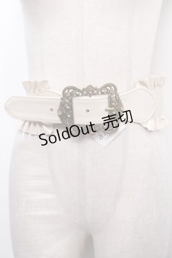 画像1: axes femme / アンティークバックルベルト  ベージュ Y-25-01-30-010-AX-ZA-SZ-ZY
