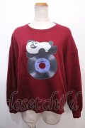 Candy Stripper / PEPEスウェット 2 赤 Y-25-01-30-072-PU-TO-SZ-ZT202