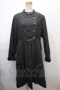 axes femme / ナポレオンロングコート M 黒 Y-25-01-30-081-AX-CO-SZ-ZT-C028