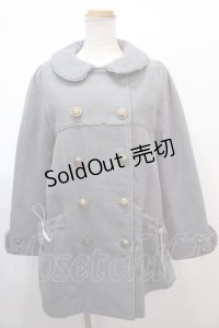 axes femme / ダブル釦Aラインコート M グレー Y-25-01-30-084-AX-CO-SZ-ZT-C033