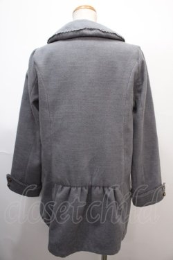 画像2: axes femme / ダブル釦Aラインコート M グレー Y-25-01-30-084-AX-CO-SZ-ZT-C033