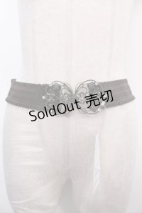 axes femme / 立体バラ×蝶ゴムベルト  Aゴールド Y-25-01-30-013-AX-ZA-SZ-ZY