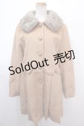 axes femme / ファー襟コート L キャメル Y-25-01-30-091-AX-CO-SZ-ZT-C037