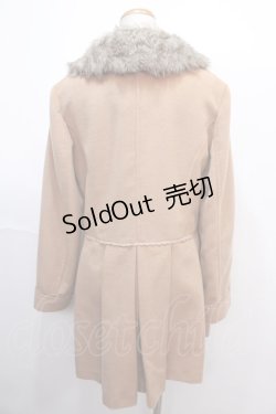 画像2: axes femme / ファー襟コート L キャメル Y-25-01-30-091-AX-CO-SZ-ZT-C037