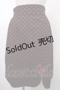 MILK / カトリーヌスカート  ブラック×レッド Y-25-01-30-159-ML-SK-SZ-ZY