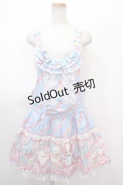画像1: Angelic Pretty / MELODY TOYSサロペット(2020)  サックス Y-25-01-30-163-AP-OP-SZ-ZY