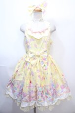 画像1: Angelic Pretty / MilkyPlanetジャンパースカートSet  イエロー Y-25-01-30-166-AP-OP-SZ-ZY (1)