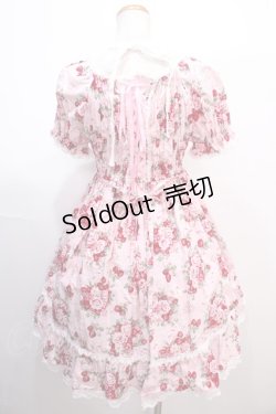 画像2: BABY,THE STARS SHINE BRIGHT / シュガーブーケ〜永遠の乙女の憧れ〜柄ワンピース  ピンク Y-25-01-30-168-BA-OP-SZ-ZY