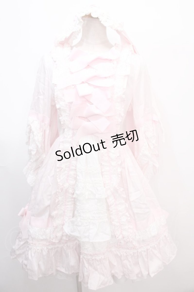 画像1: BABY,THE STARS SHINE BRIGHT / ローブ・ア・ラ・フランセーズワンピース&ヘッドドレスセット  ピンク Y-25-01-30-169-BA-OP-SZ-ZS (1)