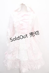 BABY,THE STARS SHINE BRIGHT / ローブ・ア・ラ・フランセーズワンピース&ヘッドドレスセット  ピンク Y-25-01-30-169-BA-OP-SZ-ZS