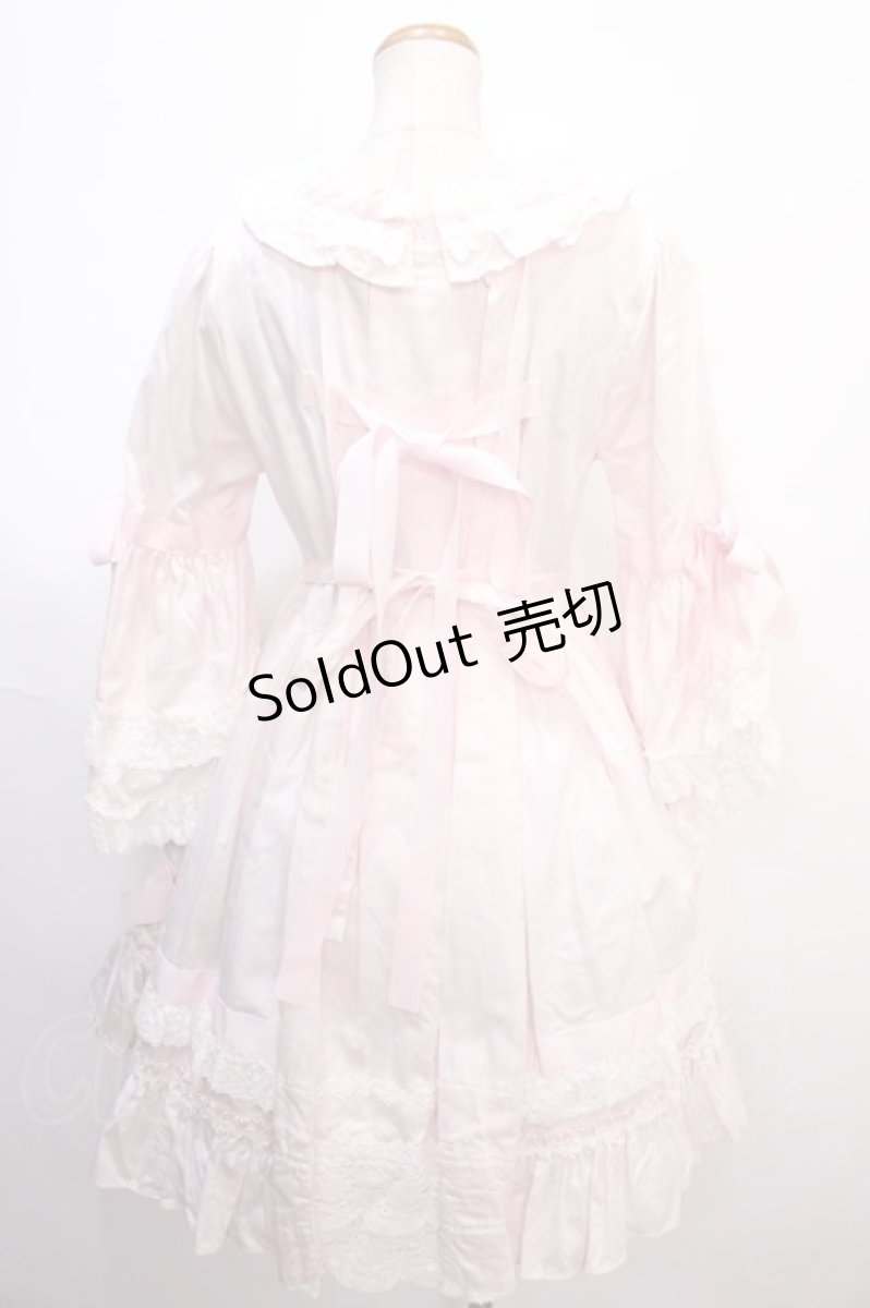 画像2: BABY,THE STARS SHINE BRIGHT / ローブ・ア・ラ・フランセーズワンピース&ヘッドドレスセット  ピンク Y-25-01-30-169-BA-OP-SZ-ZS (2)