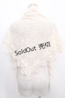 画像2: axes femme kawaii / シャルロットショール F 生成り Y-25-01-30-002-AX-ZA-SZ-OS