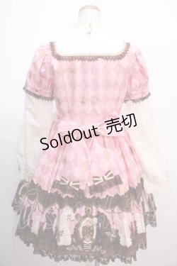 画像2: Angelic Pretty / Chess Chocolateワンピース  ピンク Y-25-01-30-171-AP-OP-SZ-ZY