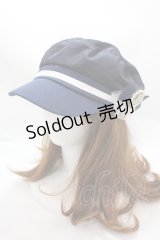 axes femme / カメオ付きサテンマリンキャス  紺 Y-25-01-30-024-AX-AC-SZ-ZY
