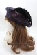 画像2: axes femme / タータンチェックリボンベレー 280×55mm 紺 Y-25-01-30-026-AX-AC-SZ-ZT-K009 (2)
