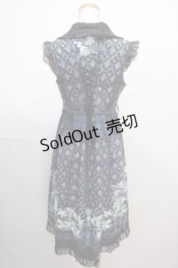画像2: Ozz oneste / マスカレード柄ワンピース  紺紫系 Y-25-01-30-200-OO-OP-SZ-ZS