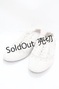 axes femme / スエードバラ刺繍バブーシュ L 生成り Y-25-01-30-040-AX-SH-SZ-ZT-K022