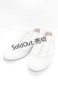 axes femme / スエードバラ刺繍バブーシュ L 生成り Y-25-01-30-040-AX-SH-SZ-ZT-K022