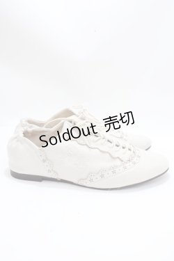 画像3: axes femme / スエードバラ刺繍バブーシュ L 生成り Y-25-01-30-040-AX-SH-SZ-ZT-K022