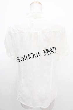 画像2: axes femme / 総刺繍フリルブラウス M 生成り Y-25-02-03-050-AX-BL-SZ-ZI