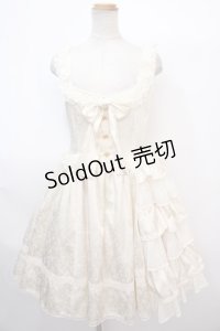 Angelic Pretty / ローズドレスアップジャンパースカート  アイボリー Y-25-02-03-065-AP-OP-SZ-ZY
