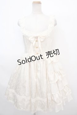 画像1: Angelic Pretty / ローズドレスアップジャンパースカート  アイボリー Y-25-02-03-065-AP-OP-SZ-ZY