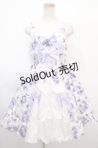 BABY,THE STARS SHINE BRIGHT / シュガーブーケ〜永遠の乙女の憧れ〜柄ジャンパースカートIII  ラベンダー Y-25-02-03-072-BA-OP-SZ-ZY