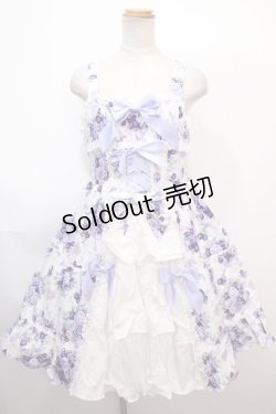 画像1: BABY,THE STARS SHINE BRIGHT / シュガーブーケ〜永遠の乙女の憧れ〜柄ジャンパースカートIII  ラベンダー Y-25-02-03-072-BA-OP-SZ-ZY