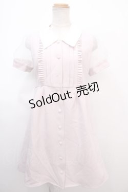 画像1: EATME / シースルースリーブ開襟ワンピース F ピンク Y-25-02-03-079-LO-OP-SZ-ZY